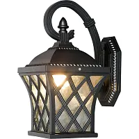 Настенный светильник Tay 5292-NW Nowodvorski уличный IP23 чёрный 1 лампа, плафон белый в стиле классический E27