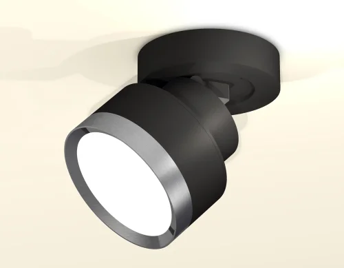 Светильник накладной XM8102006 Ambrella light чёрный 1 лампа, основание чёрное в стиле хай-тек круглый фото 2