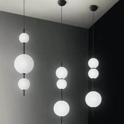 Светильник подвесной LED White 85415-22 ImperiumLoft белый 3 лампы, основание чёрное в стиле современный  фото 23