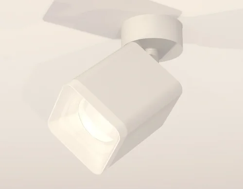 Светильник накладной Techno spot XM7812022 Ambrella light белый 1 лампа, основание белое в стиле хай-тек современный квадратный фото 2