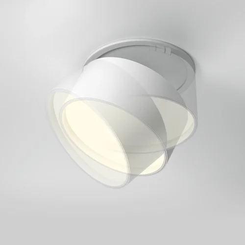 Светильник точечный LED Onda DL024-12W3K-W Maytoni белый 1 лампа, основание белое в стиле современный хай-тек круглый фото 7