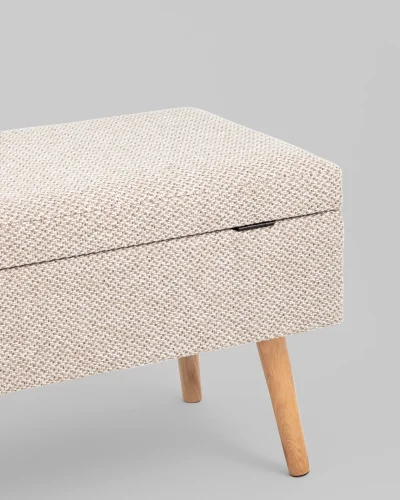 Банкетка Сторми с ящиком, бежевый УТ000039388 Stool Group на 1 , основание в стиле современный фото 5