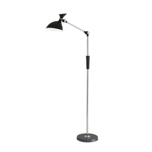 Торшер LED Horsa 8331/15FL Lumion для чтения чёрный на 1 лампу, основание чёрное в стиле хай-тек современный фото 4