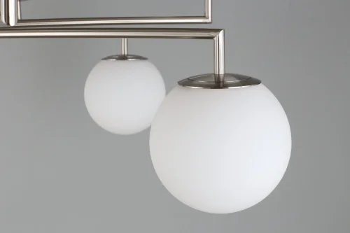 Люстра подвесная Kristian APL.759.03.10 Aployt белая на 10 ламп, основание никель в стиле современный  фото 9