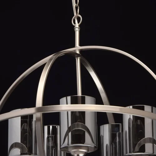 Люстра подвесная лофт Альгеро 285010605 MW-Light чёрная серая на 5 ламп, основание никель в стиле лофт  фото 9