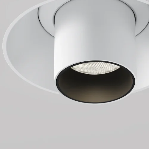 Светильник точечный LED Focus T C140TRS-L300-7W4K-W Maytoni белый 1 лампа, основание белое в стиле современный хай-тек для затирки круглый трубочки фото 2