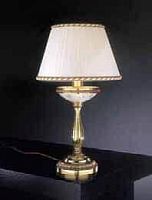 Настольная лампа P 4760 P Reccagni Angelo белая 1 лампа, основание золотое металл в стиле классический 
