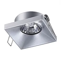 Светильник точечный Metis 370743 Novotech серебряный 1 лампа, основание серебряное в стиле хай-тек 
