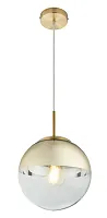 Светильник подвесной Glass TL1203H-31GD Toplight золотой на 1 лампу, основание золотое в стиле современный шар
