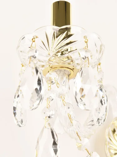 Бра 101B/2/165 G Bohemia Ivele Crystal без плафона на 2 лампы, основание золотое прозрачное в стиле классический sp фото 3