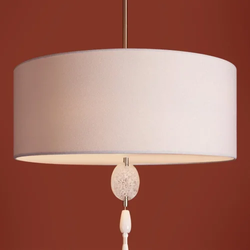 Люстра на штанге Agate FR2052PL-05N Freya серая на 5 ламп, основание никель в стиле классический прованс фото 8