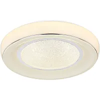 Светильник потолочный LED с пультом Mickey 483110-24 Globo белый 1 лампа, основание белое в стиле современный с пультом