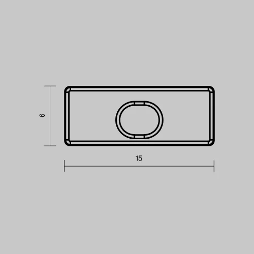 Комплект заглушек (для профиля 15×06) 10 шт., ALM-001-W-EC 642020 Maytoni цвет LED K, световой поток Lm фото 3