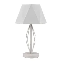 Настольная лампа Si VL2191N01 Vele Luce белая на 1 лампу, основание белое металл в стиле современный 