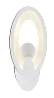 Бра LED Glastonbury OML-45801-20 Omnilux белый 1 лампа, основание белое в стиле хай-тек кольца
