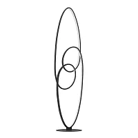 Торшер LED Gianella 901015 Eglo чёрный на 1 лампу, основание чёрное в стиле хай-тек современный 