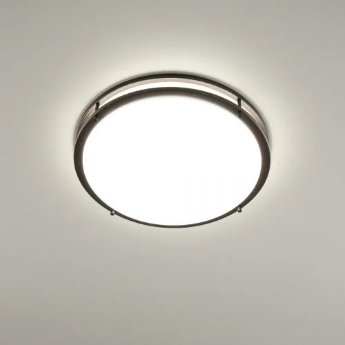 Люстра потолочная LED Бостон CL709505N Citilux белая на 1 лампа, основание венге коричневое в стиле современный  фото 7