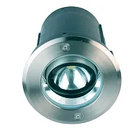 Встраиваемый светильник Earthen 3039-1U Favourite уличный IP67 чёрный 1 лампа, плафон прозрачный в стиле современный LED