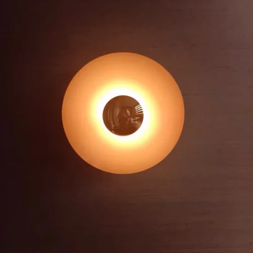 Настенный светильник ALESTA D60 Orange 209036-23 ImperiumLoft оранжевый на 1 лампа, основание хром в стиле современный  фото 12