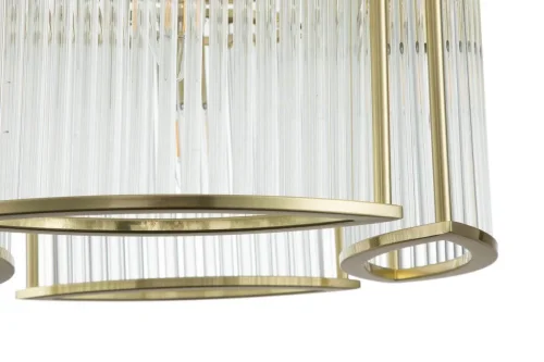 Светильник подвесной Corsetto V000073 Indigo прозрачный 4 лампы, основание золотое в стиле современный  фото 2