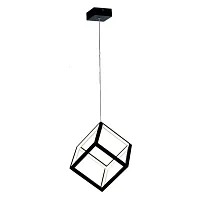 Светильник подвесной LED Куб CL719201 Citilux чёрный на 1 лампу, основание чёрное в стиле хай-тек современный куб