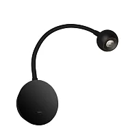 Бра с выключателем LED Point 10254 Black LOFT IT чёрный 1 лампа, основание чёрное в стиле хай-тек гибкая ножка для чтения