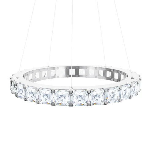 Светильник подвесной LED Tiffany 10204/600 Chrome LOFT IT прозрачный 1 лампа, основание хром в стиле современный кольца фото 3