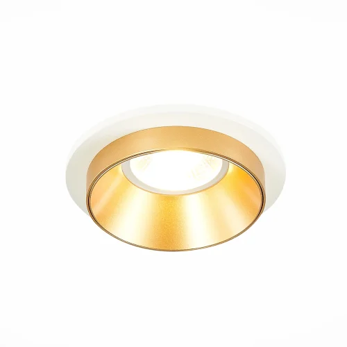 Светильник точечный St206 ST206.258.01 ST-Luce белый золотой 1 лампа, основание золотое белое в стиле хай-тек современный  фото 3