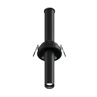 Светильник точечный LED Focus T C140RS-L300-7W4K-B Maytoni чёрный на 1 лампу, основание чёрное в стиле современный хай-тек круглый трубочки