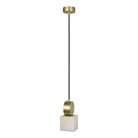 Светильник подвесной Dolomite 10249/A LOFT IT белый бежевый 1 лампа, основание медь в стиле современный 