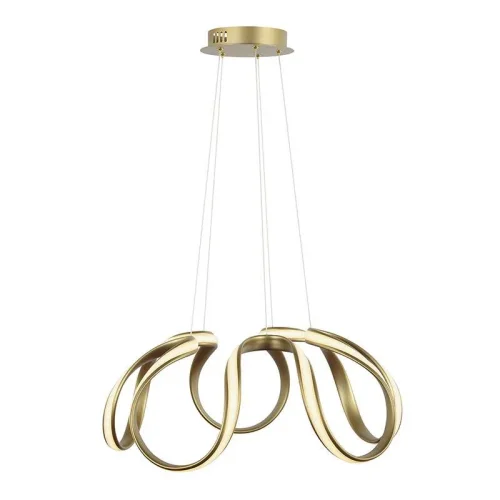 Люстра подвесная LED Stefano L 1.5.55 G Arti Lampadari золотая на 1 лампа, основание золотое в стиле современный 
