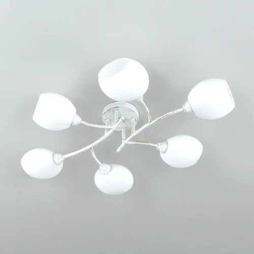 Люстра потолочная Флорида CL148160 Citilux белая на 6 ламп, основание белое в стиле современный  фото 10