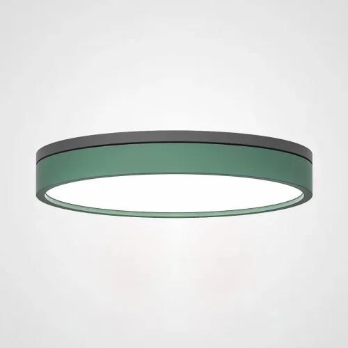 Светильник потолочный KIER D40 Green 181022-26 ImperiumLoft белый на 1 лампу, основание зелёное в стиле современный скандинавский 