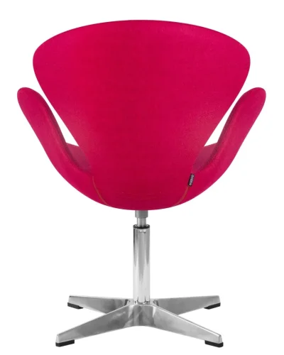 Кресло дизайнерское 69A-LMO SWAN, цвет сиденья бордовый (AF5), алюминиевое основание Dobrin, бордовый/ткань, ножки/металл/алюминий, размеры - ****710*600 фото 5