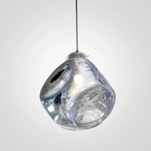 Светильник подвесной ImperiumLoft Soap BL sliver 9208P/BL sliver 109532-30 ImperiumLoft серебряный на 1 лампу, основание чёрное в стиле современный 