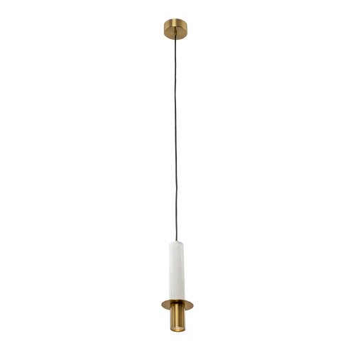 Светильник подвесной LED Ascella A2034SP-1WH Arte Lamp белый 1 лампа, основание белое в стиле минимализм хай-тек современный трубочки
