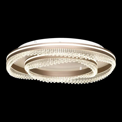 Светильник потолочный LED Hardin LSP-7430 Lussole прозрачный на 1 лампу, основание коричневое белое в стиле современный хай-тек минимализм 