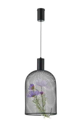 Светильник подвесной LED Ophelia V11875-PL Moderli чёрный на 1 лампу, основание чёрное в стиле современный арт-деко фото 2 Светильник подвесной LED Ophelia V11875-PL Moderli чёрный на 1 лампу, основание чёрное в стиле современный арт-деко фото 2
