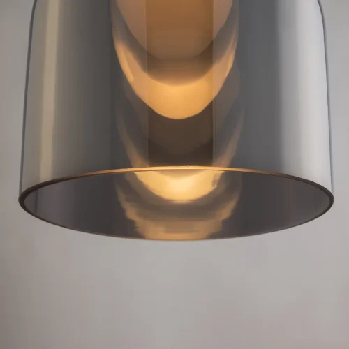 Светильник подвесной LED Fume FR5399PL-L4BS1 Freya серый чёрный на 1 лампу, основание латунь в стиле современный фото 10