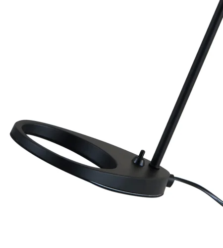 Настольная лампа офисная Сеул 07033-1,19 Kink Light чёрная 1 лампа, основание чёрное металл в стиле лофт  фото 2