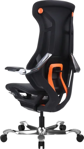 Эргономичное кресло Atom Black Экокожа Черный EP Atom B PU Black Everprof, чёрный/экокожа, ножки//, размеры - 1140*1220**** фото 3