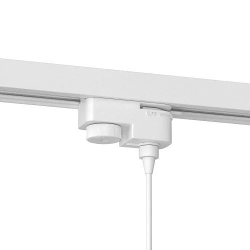 A200033 Коннектор питания (адаптер) внешней установки с гайкой зажимом Arte Lamp белый в стиле современный для светильников серии Track Accessories однофазный фото 2