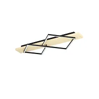 Светильник потолочный LED Boyal 901929 Eglo чёрный на 1 лампу, основание чёрное бежевое в стиле современный 