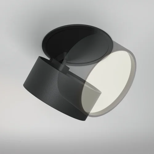 Светильник точечный LED Onda DL024-12W-DTW-B Maytoni чёрный на 1 лампу, основание чёрное в стиле современный хай-тек круглый фото 9