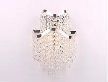 Бра 10555/A Newport прозрачный 2 лампы, основание никель в стиле классический современный американский 