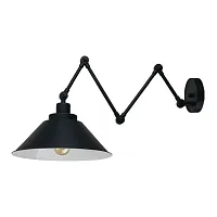 Бра Pantograph 9126-NW Nowodvorski чёрный на 1 лампу, основание чёрное в стиле кантри лофт Бра Pantograph 9126-NW Nowodvorski чёрный на 1 лампу, основание чёрное в стиле кантри лофт