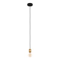 Светильник подвесной Yorth 43803 Eglo без плафона 1 лампа, основание чёрное в стиле современный 