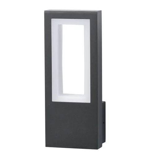 Настенный светильник уличный LED Меркурий 807023101 DeMarkt уличный IP44 серый на 1 лампу, плафон серый в стиле современный LED