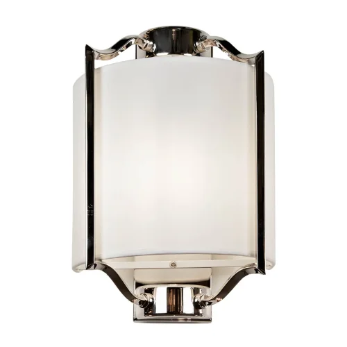 Бра Divole W2442-1 Nickel iLamp белый на 1 лампа, основание никель в стиле американский современный  фото 3