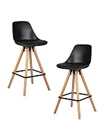 Стул барный набор 2 шт. SET-2 759APP-1-LMZL RONNI, цвет сиденья черный (B-03), цвет основания светлый бук Dobrin, /экокожа, ножки/металл/дерево/светлый бук, размеры - *930***430*450 Стул барный набор 2 шт. SET-2 759APP-1-LMZL RONNI, цвет сиденья черный (B-03), цвет основания светлый бук Dobrin, /экокожа, ножки/металл/дерево/светлый бук, размеры - *930***430*450